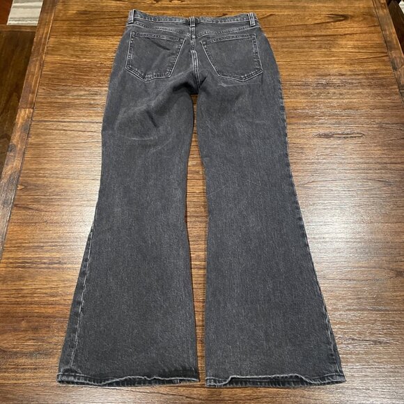 Abercrombie & Fitch Sz 28/6R The Vintage Flare High Rise Jean Faded Black 30"L - Picture 5 of 11